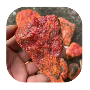 Hot selling high quality semi precious raw stones gemstone natural red rough realgar stone for sale