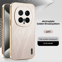 Étui de téléphone magnétique texturé en fil doré avec cadre électro-plaqué Lichicase pour Honor Magic 8 8 Pro Coque colorée