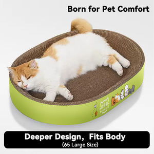 Mainan kucing tersedia dalam berbagai bentuk dan ukuran, papan garuk kucing kertas bergelombang kepadatan tinggi, mainan hewan peliharaan - Product Image 5
