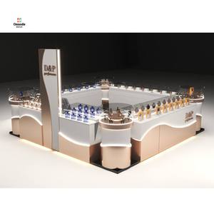 Vitrinas de Exhibición de Perfumes Modernas, de Lujo, Ecológicas, de Madera y Metal Refinados y Personalizados |   Kioscos Personalizados con Diseño de Tienda Completo - Product Image 1
