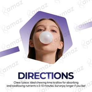 Goma de Mascar OEM <span class=keywords><strong>que</strong></span> Refresca el Aliento y Ayuda a Limpiar los Dientes Aumentando la Producción de Saliva, con Biotina y <span class=keywords><strong>Vitamina</strong></span> <span class=keywords><strong>C</strong></span> - Product Image 5