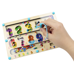 Juguete Educativo Temprano <span class=keywords><strong>de</strong></span> Madera: Laberinto <span class=keywords><strong>de</strong></span> Animales y Dinosaurios, Juego <span class=keywords><strong>de</strong></span> Contar y Clasificar Colores, Juego <span class=keywords><strong>de</strong></span> Mover Cuentas, Control <span class=keywords><strong>de</strong></span> Lápiz para Niños - Product Image 6
