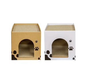 Cheese-Themed Cardboard Cat Scratcher Board Indoor Scratch-Resistant Cat House Wholesale Promotional Toy Made in China for Cats