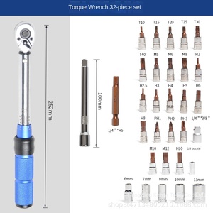 Adjustable <strong>Small</strong> Fly Torque <strong>Wrench</strong> <strong>Set</strong> 1/4 High Precision Inch Ratcheting Manual Carry Handle Chrome Vanadium Steel Bicycle - Product Image 2