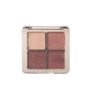 Palette de fards à paupières quatre couleurs Rose Marron Tons Terreux Fumés Scintillants Nacrés Poudre de maquillage à paillettes fines - Product Image 6