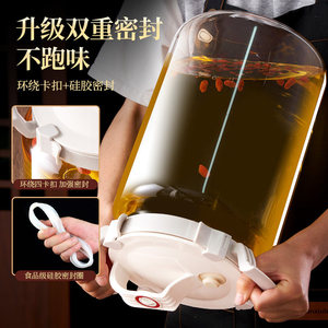 Thickened Glass <b>Jar</b> <b>With</b> <b>Tap</b> 5000ml For Ginseng Liquor Storage Food Grade Sealed Container - Product Image 2
