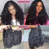Vente en gros d'extensions de cheveux ondulés naturels bruts vietnamiens 100% vendeur de paquets de cheveux humains bouclés birmans à cuticule alignée