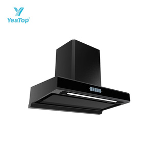 Campana Extractora <span class=keywords><strong>de</strong></span> Diseño Moderno <span class=keywords><strong>de</strong></span> Alta Gama 2026, 90CM, Forma <span class=keywords><strong>de</strong></span> T, Autolimpieza, Control Táctil Digital Inteligente, Chimenea <span class=keywords><strong>de</strong></span> Cocina OEM - Product Image 2