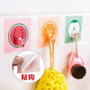 Colorful Wall <b>Hooks</b> With Strong <b>Adhesive</b> Square Shape Stainless Steel Single <b>Hook</b> Bathroom Storage Traceless Mounting - Product Image 3