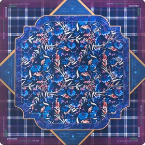 J Pink & Green Floral Bird Print American Mahjong <b>Mat</b>, Non-Slip Neoprene Mahjong <b>Table</b> <b>Mat</b> with Charleston Rules - Product Image 3
