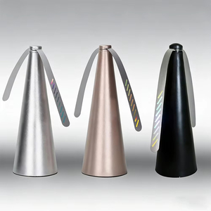 Ventilateur anti-mouches à piles, ventilateur de table anti-insectes à pales holographiques pour restaurant, dissuasif contre les insectes avec emballage léger - Product Image 5