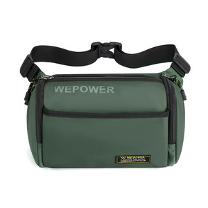 Sac de poitrine tendance pour hommes, sac à bandoulière résistant à l'eau de grande capacité, adapté à une utilisation décontractée en plein air et pour le sport - Product Image 1