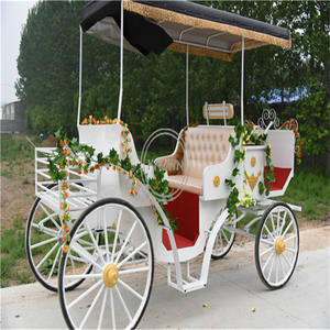 Customizable Modern Electric Royal Wedding Carriage Double-Row Cinderella Car 4 Wheels Horse Drawn Style 2-4 Persons Capacity - Product Image 2
