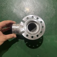 Alliage d'aluminium coulé basse pression 90 °   Raccord de tuyauterie coudé pour fluides