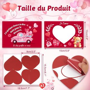 <span class=keywords><strong>Carte</strong></span> <span class=keywords><strong>à</strong></span> <span class=keywords><strong>gratter</strong></span> « <span class=keywords><strong>Amour</strong></span> Français » pour couple, cadeau pour la Saint-Valentin, cadeau d'anniversaire, cadeau de mariage, cadeau pour petit ami - Product Image 3