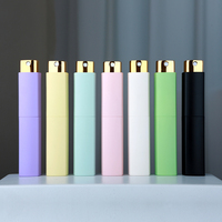 Flacon de parfum en verre SUMEEAR 10 ml, design élégant, coque carrée en ABS, détachable, lavable, réutilisable, vaporisateur rotatif, rechargeable