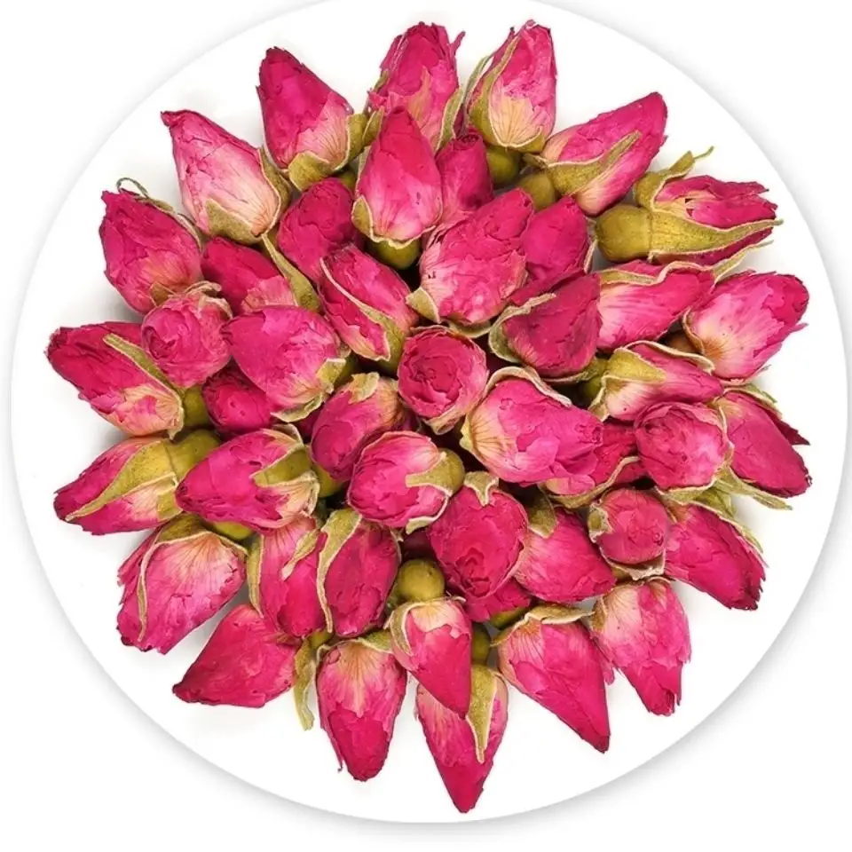 Pasokan grosir HUARAN dengan harga rendah kualitas tinggi teh bunga kering kelopak kuncup mawar kering
