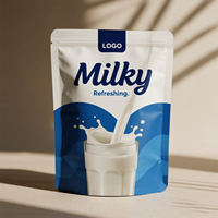 Pochette refermable personnalisée avec fermeture éclair pour lait en poudre, produits laitiers et emballages alimentaires nutritionnels