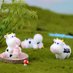 Figuras de Dibujos Animados, <span class=keywords><strong>Mini</strong></span> Adornos, Linda Vaca de Jardinería, <span class=keywords><strong>Mini</strong></span> Manualidades de Resina para Decoración de Escritorio, Accesorios para Cachorros, Decoración del Hogar - Product Image 3