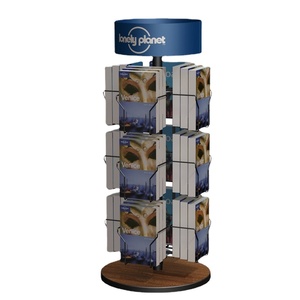 Espositore per Brochure con <span class=keywords><strong>Display</strong></span> per cartoline da <span class=keywords><strong>Spinning</strong></span> per riviste di carte regalo in legno da pavimento espositore per fumetti per negozi al dettaglio - Product Image 2