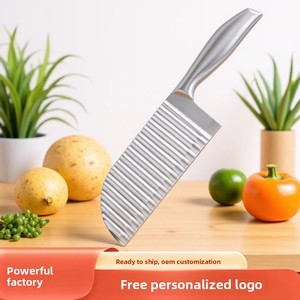 Cortador de <span class=keywords><strong>Patatas</strong></span> Fritas Onduladas de Acero Inoxidable 304 para el Hogar, Utensilio de Cocina Multifuncional - Product Image 2
