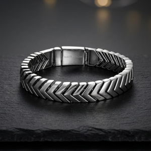 Pulsera de Acero de Titanio para Hombre CE604, Joyería de Moda con Eslabones de Cadena, Diseño de Diamantes, Origen Dongguan - Product Image 3
