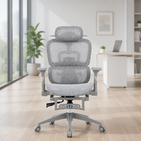Chaise de bureau exécutive ergonomique moderne en plastique pour chambre à coucher, pivotante, avec accoudoirs 9D, pliable, rotative, extensible et réglable