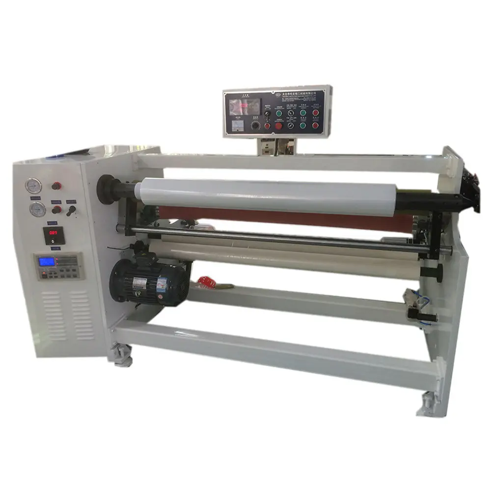 La máquina de un eje para cintas de embalaje máquina rebobinadora de cinta adhesiva