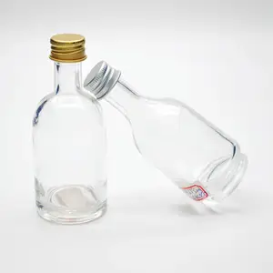 Luxury Mini / Miniature Glass Bottles (Nocturne, 50ml) with screw caps Perfect for wedding favour and small gifts