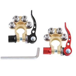 Pince de borne de batterie en alliage cuivre-zinc rouge et noir pour voiture, interrupteur de coupure de courant automobile à deux vitesses - Product Image 4