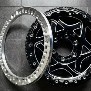 Jantes tout-terrain FHJ 5x139.7 6x139.7 Beadlock Multi-branches 4x4 5x5 15 16 17 18 19 20 pouces pour Patrol Y60 Y61 Y62 Jeep Wrangler JK JL - Product Image 3