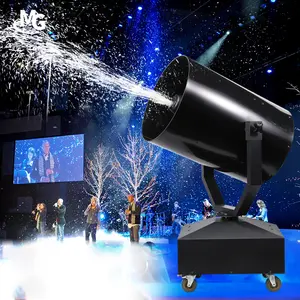 Máquina de copos de nieve para escenario de fiesta de boda, máquina de nieve Artificial grande de 3000W, máquina de nieve de simulación de cabeza temblorosa