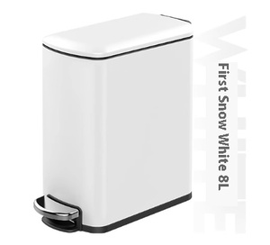 Nuevo <span class=keywords><strong>Cubo</strong></span> <span class=keywords><strong>de</strong></span> <span class=keywords><strong>Basura</strong></span> Rectangular <span class=keywords><strong>de</strong></span> Acero Inoxidable, Delgado <span class=keywords><strong>y</strong></span> <span class=keywords><strong>Alto</strong></span>, con Tapa <span class=keywords><strong>y</strong></span> Pedal, para Espacios Reducidos en Dormitorios <span class=keywords><strong>y</strong></span> Baños, Gestión <span class=keywords><strong>de</strong></span> Residuos Pequeños - Product Image 2