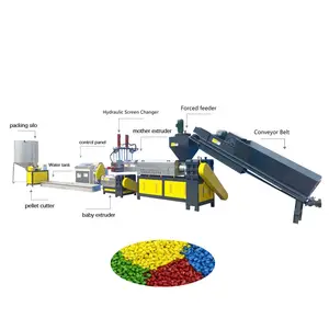 Automatic plastic recycling granulator machine plastic granulator machine recycling plastic extruder machine for recycling