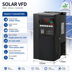 Variateur de fréquence hybride photovoltaïque monophasé 220V 400V pour systèmes photovoltaïques et d'irrigation MTTP VFD SU900-7R5G2 - Product Image 4