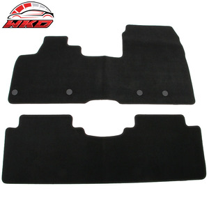 พรมปูพื้นสำหรับนิสสัน อริยะ 23-25 ป้องกันการลื่นไถล ด้านหน้า-ด้านหลัง ผ้ากำมะหยี่ 2 ชิ้น สีดำ - Product Image 1