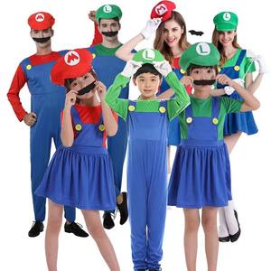 Enfants et adultes TV films personnages rôle Cosplay Costume <span class=keywords><strong>Mario</strong></span> et Luigi Costume Costume - Product Image 1