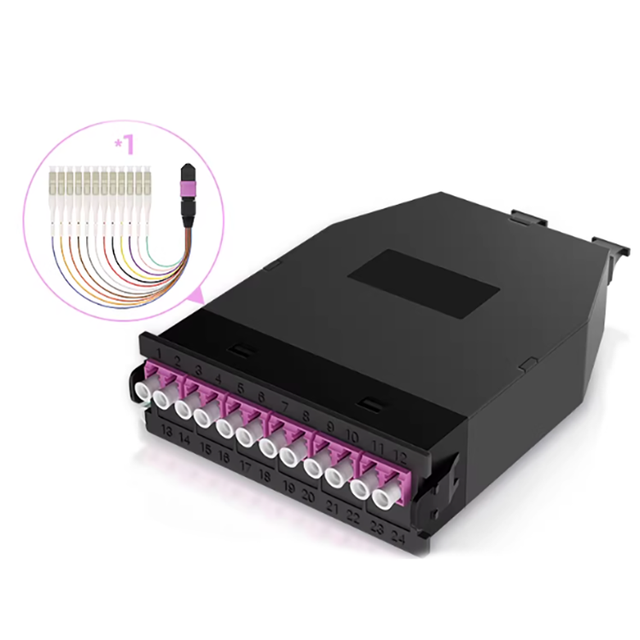 High Density MPO MTP Cassette 12 Fiber LC Module for Data Center Fiber Network