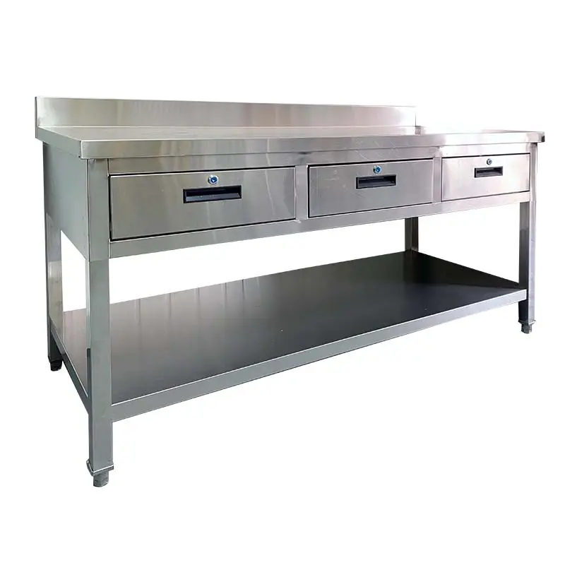 Other Hotel & Restaurant Supplies Commercial Steel Table Inox Working Table kitchen stainless steel work table