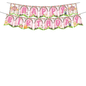 Venta caliente nueva <span class=keywords><strong>granja</strong></span> Rosa mascota tema Fiesta decoración conjuntos suministros kits desechables para fiesta de cumpleaños - Product Image 6