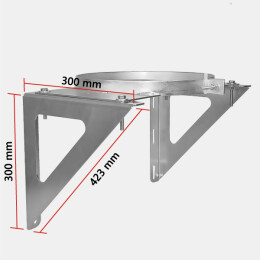 Supporto a parete per supporti di pozzo (galvanizzato) - Product Image 6
