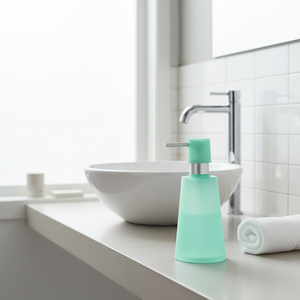 Dispenser di sapone Spirella, collezione MOVE, verde menta, effetto ghiaccio - Product Image 3