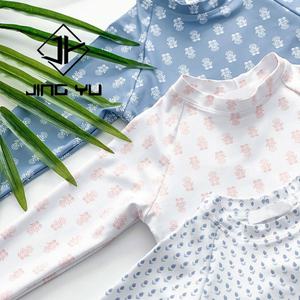 Traje de Baño de una Pieza con Protección Solar para Playa, Manga Larga, Estampado, Personalizado, de Alta Calidad, Bikini de Nailon para Niñas - Product Image 2