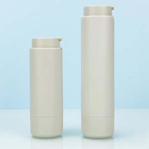 Custom Empty 25ml 45ml Airless Lotion <b>Pump</b> <b>Bottle</b> Frosted Gray White Round Plastic Twist Airless <b>Bottle</b> Cosmetic Packaging - Product Image 2