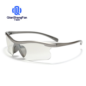 Lunettes de soleil QSF pour le cyclisme en plein air, pour femmes, utilisation jour et nuit, coupe-vent, UV400, demi-monture, pour la course à pied - Product Image 3