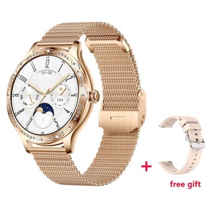 Drioshipping Montre avec Diamant 1.27 pouces BT Call IP67 Étanche Santé des Femmes Fréquence Cardiaque Pression Artérielle Reloj Smartwatch - Product Image 2