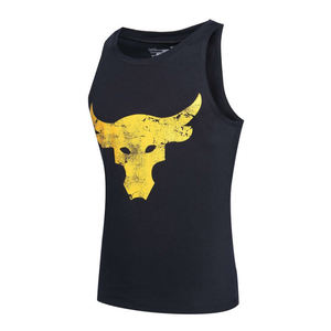 Camiseta sin mangas informal de cuello redondo con estampado de transferencia de calor transpirable de secado rápido personalizada para hombre para evento de carrera de maratón de punto - Product Image 3