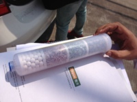 Kartrid Filter Alkali Mineralisasi 4-Tahap T33 untuk Rumah Tangga, Konstruksi Plastik, Pengoperasian Manual
