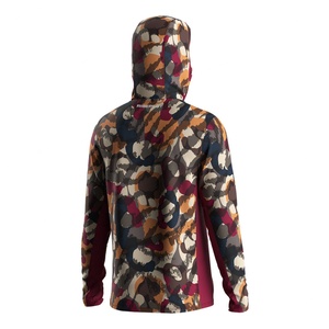 Chemise de pêche à séchage rapide avec sublimation UPF 50, chemise de performance à manches longues avec capuche et masque facial pour la pêche - Product Image 2