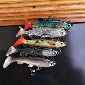 Señuelo de pesca marina con cola en T de 8 cm y 14 g para lubina, cebo artificial para pesca en agua salada - Product Image 1